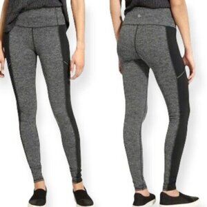 Athleta Metro Drifter Leggings Womens XS Black High Rise Herringbone Pockets